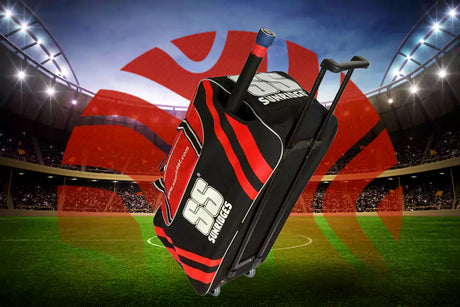 Cricket Kit with a Wheeled Cricket Bag