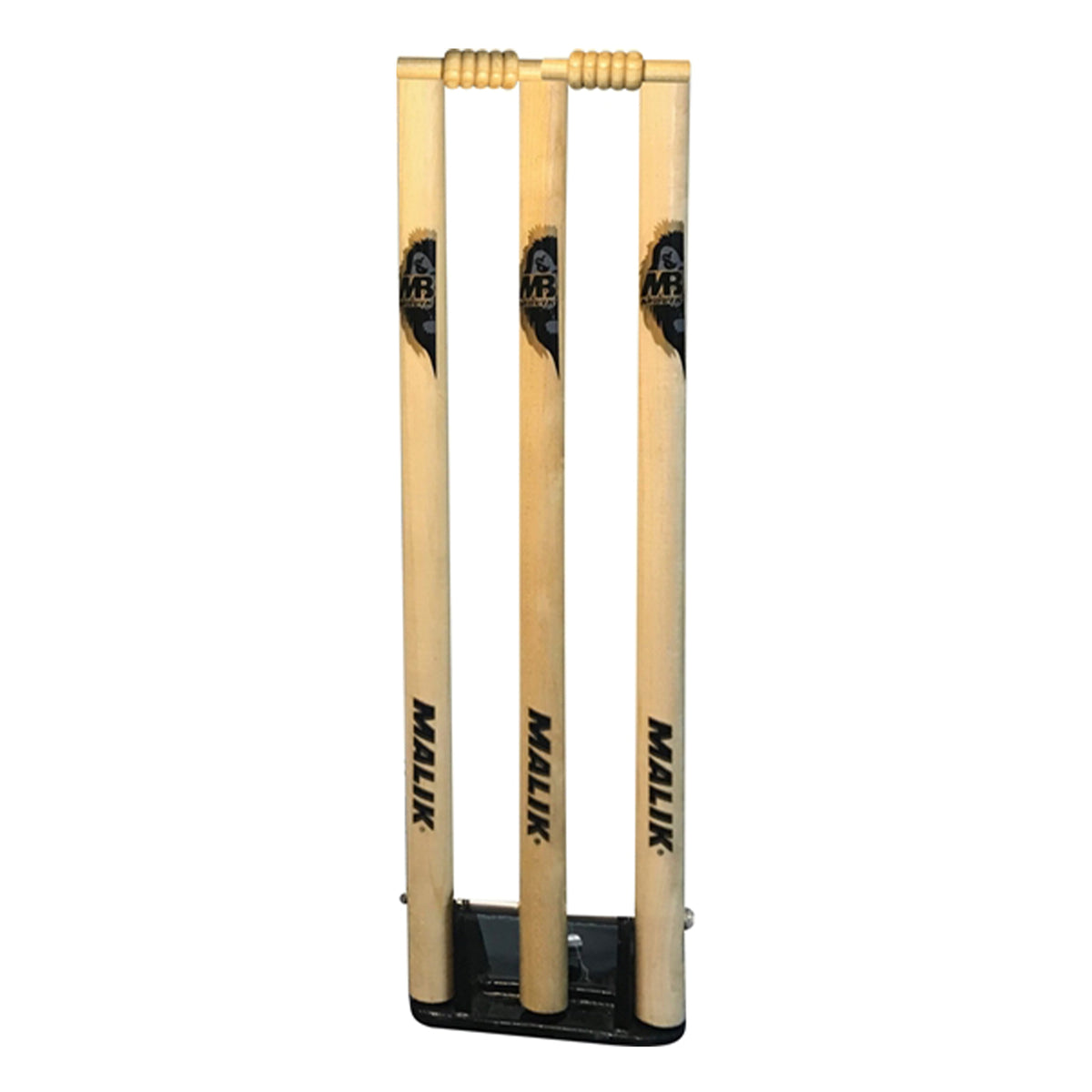 Buy MB Malik Spring Back Wooden Stumps Cricket Accessories Online in ...