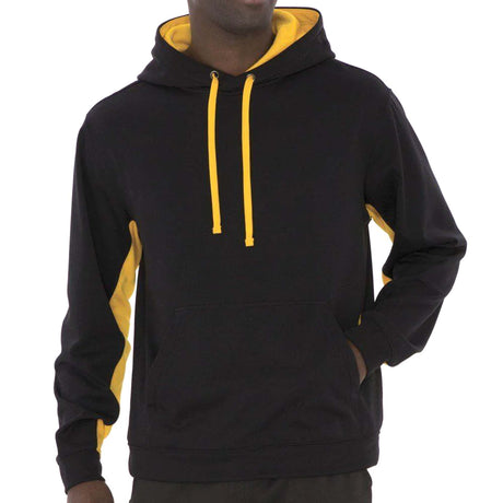 FLEECE COLOUR BLOCK HOODED SWEATSHIRT