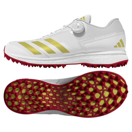 Adidas 22YDS Boost Gold Met Cricket Shoes