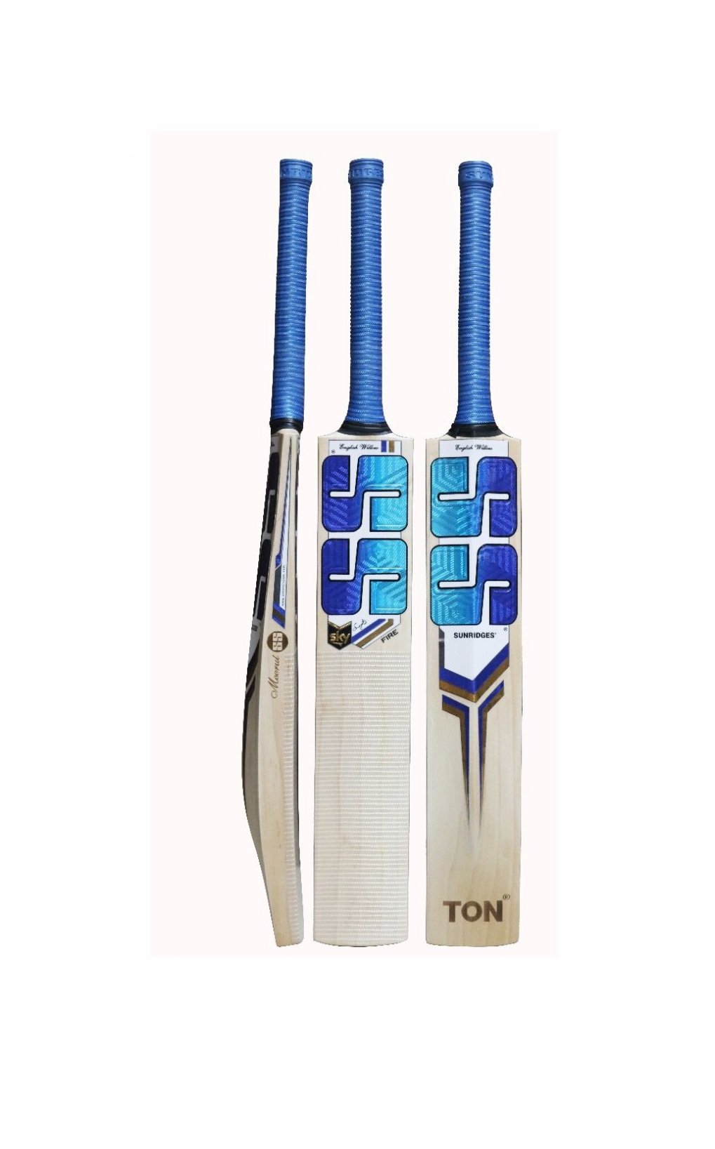 Batte de cricket SS Sky Fire en saule anglais SH