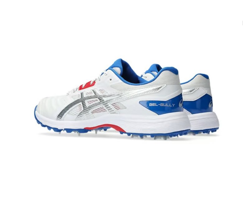 ASICS GEL GULLY 7 BLANC/ARGENT À POINTES