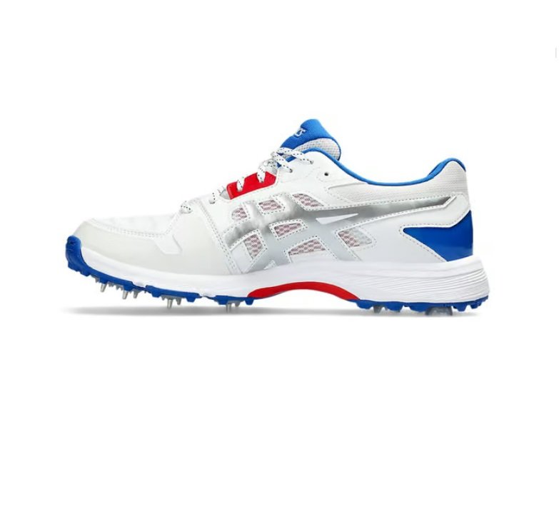 ASICS GEL GULLY 7 BLANC/ARGENT À POINTES