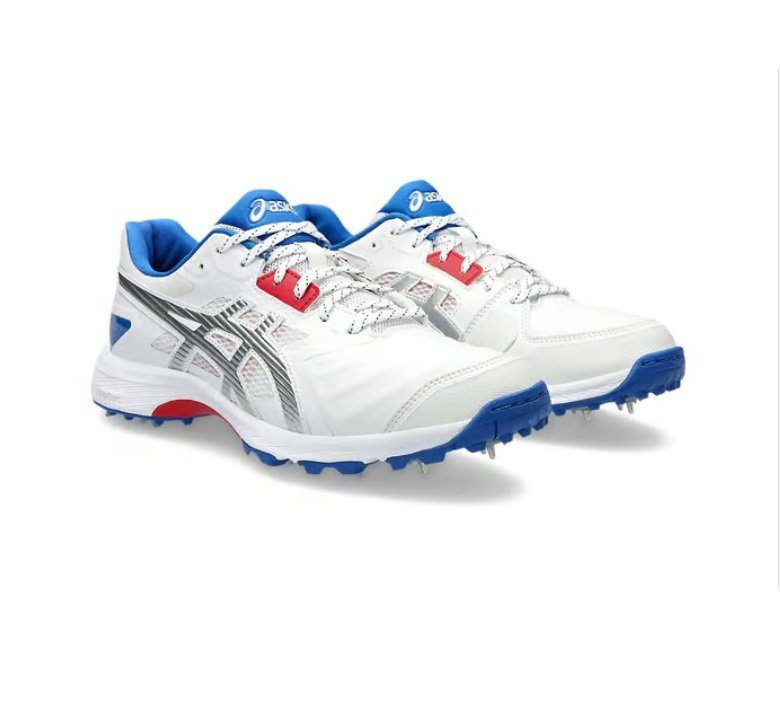 ASICS GEL GULLY 7 BLANC/ARGENT À POINTES