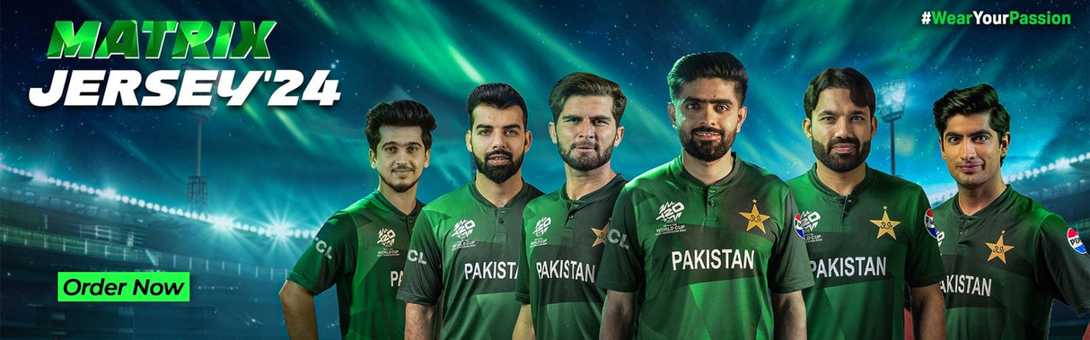 Maillot Pakistan Coupe du Monde T20 - Matrix 2024