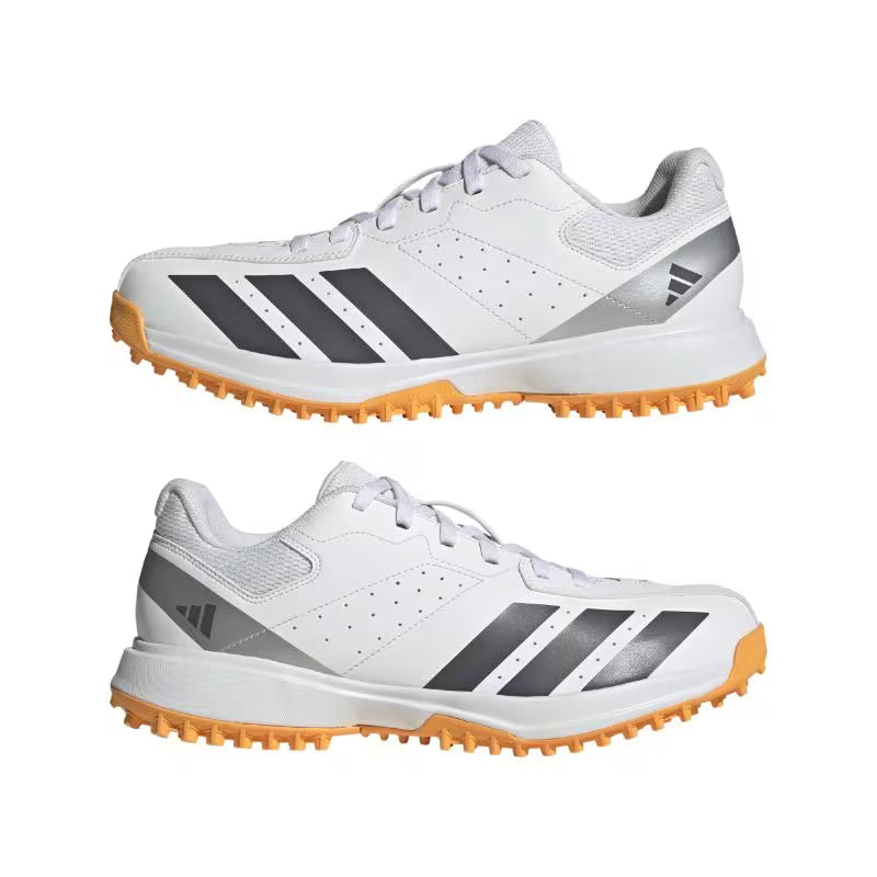 Howzat Rubber Sole Spikeless Cricket Shoe White