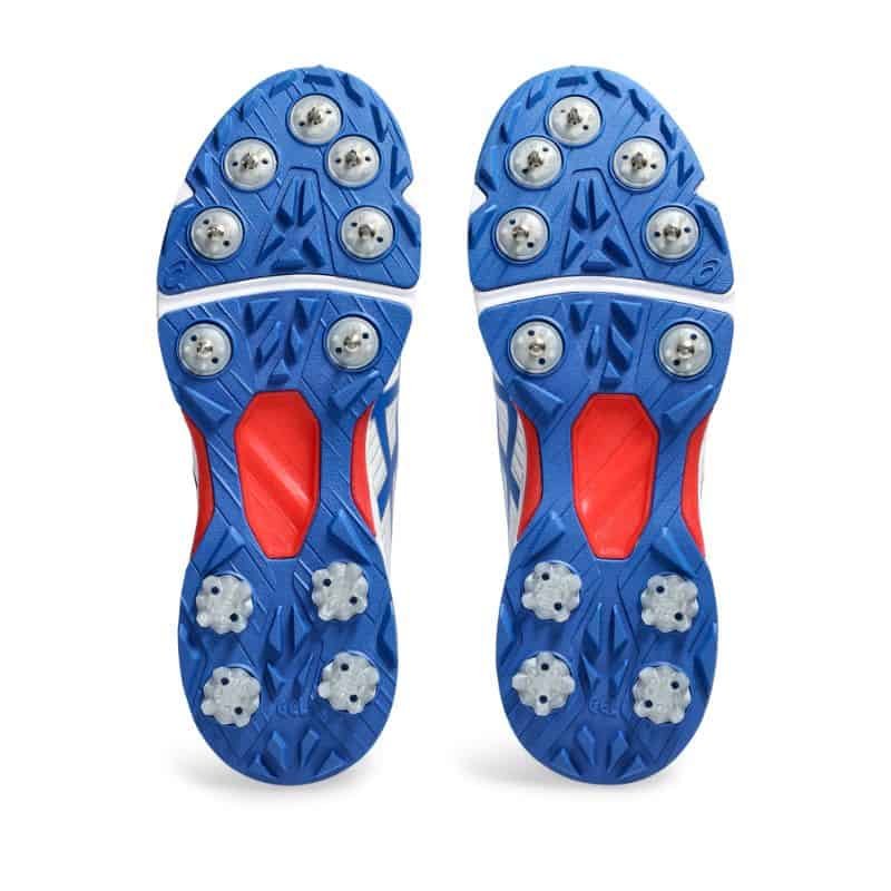 ASICS GEL GULLY 7 BLANC/ARGENT À POINTES