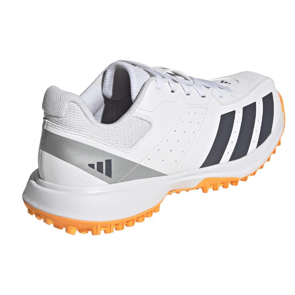 Howzat Rubber Sole Spikeless Cricket Shoe White