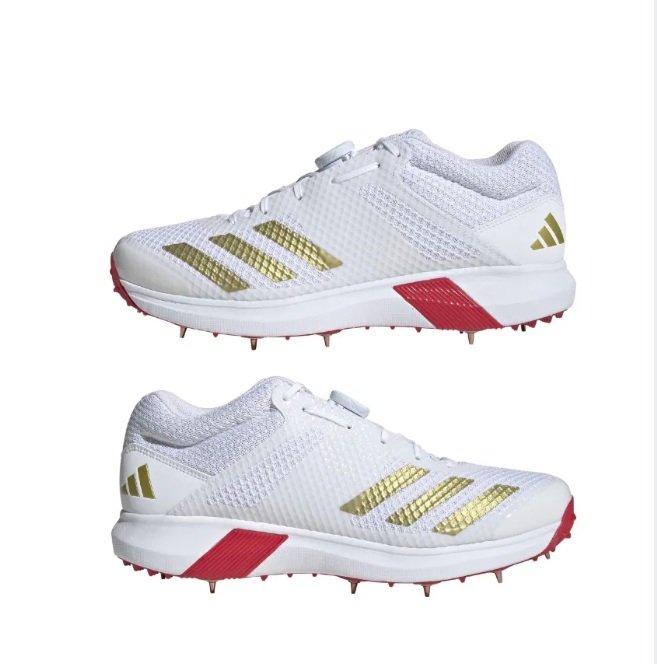 Buy Adidas Vector Mid Gold Metallic SS25 Cricket Shoes Online in