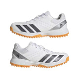 Howzat Rubber Sole Spikeless Cricket Shoe White