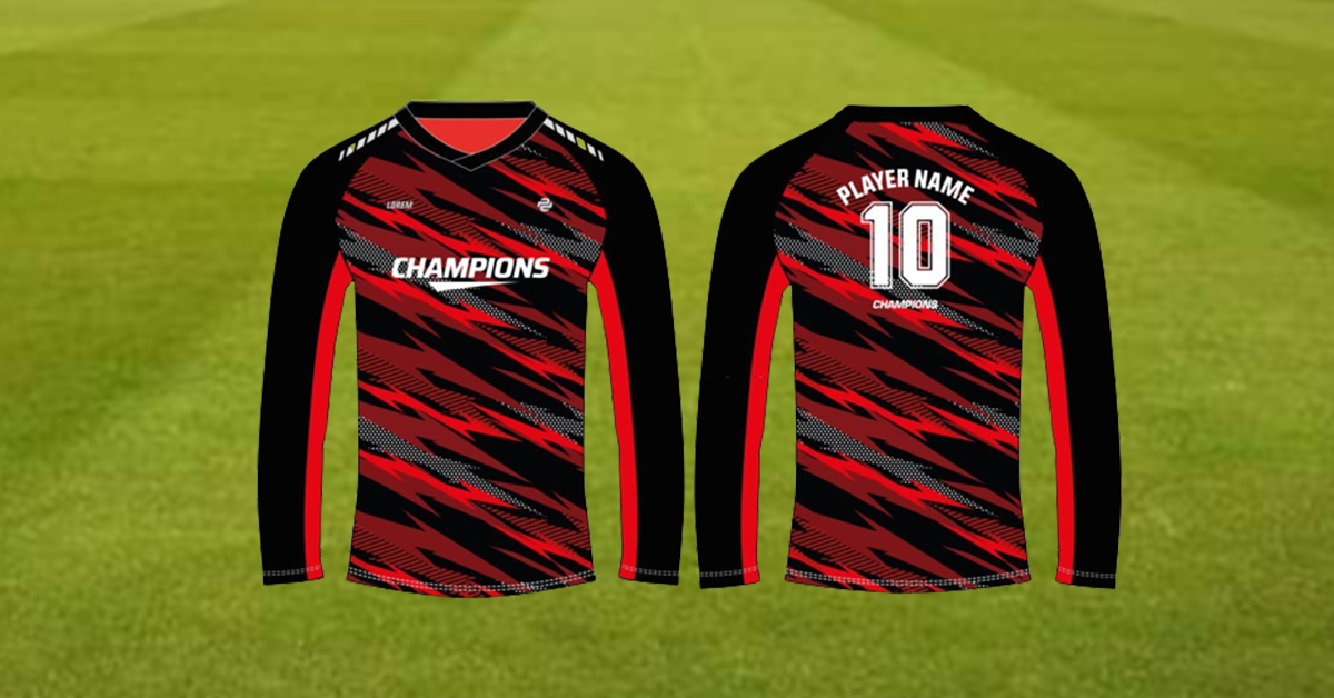 Full Sleeve Cricket Jersey Design 